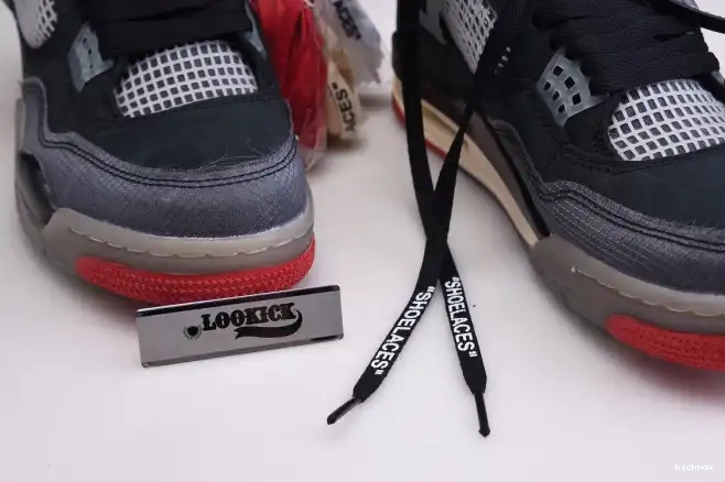 Cheap MAX Bred x White Off Jordan 4 CV9388-001 Retro Air 0523